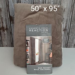***Kenneth Cole Rod Pocket Back Tab Velvet Panel (1 panel) 50" x 95" Mink